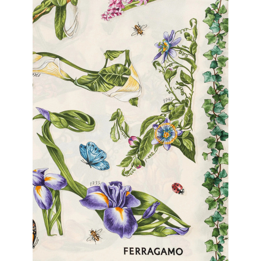 Beige Floral Scarf 3