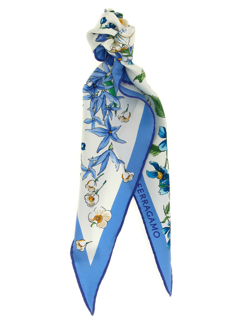 Light Blue Primavera Floral Scarf 1