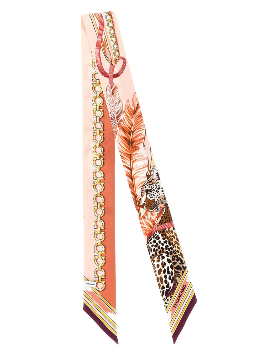 Pink Printed Scarf 2