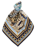 Blue Felindra Animal Print Scarf 1