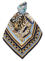 Blue Felindra Animal Print Scarf 1