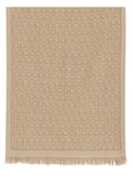 Beige Gancini Logo Scarf 1
