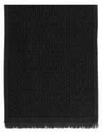 Black Gancini Logo Scarf 1