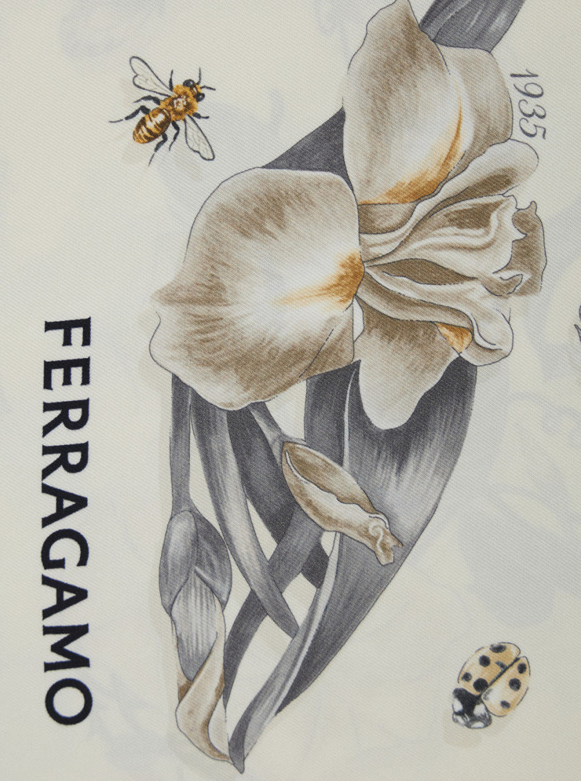 Beige Floral Scarf 3