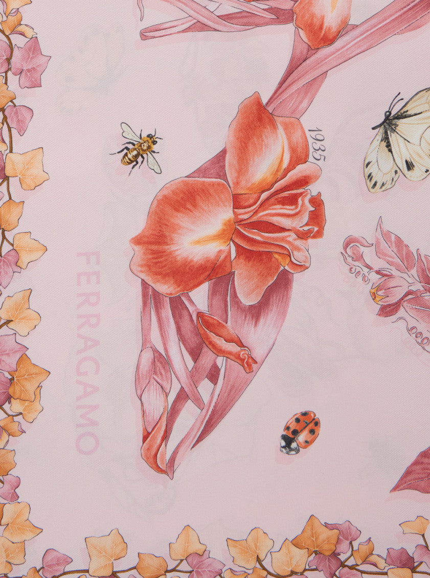Pink Floral Scarf 3