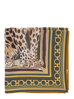 Green Animal Print Scarf 1
