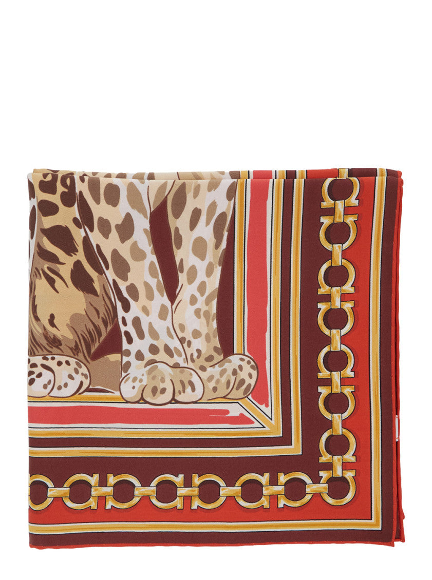 Multicolor Animal Print Scarf 1