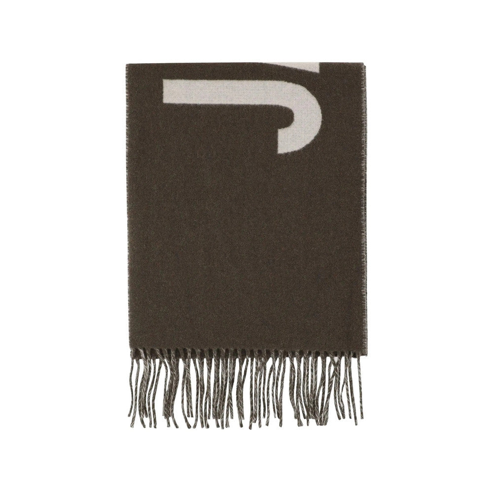 Brown Logo Scarf 1