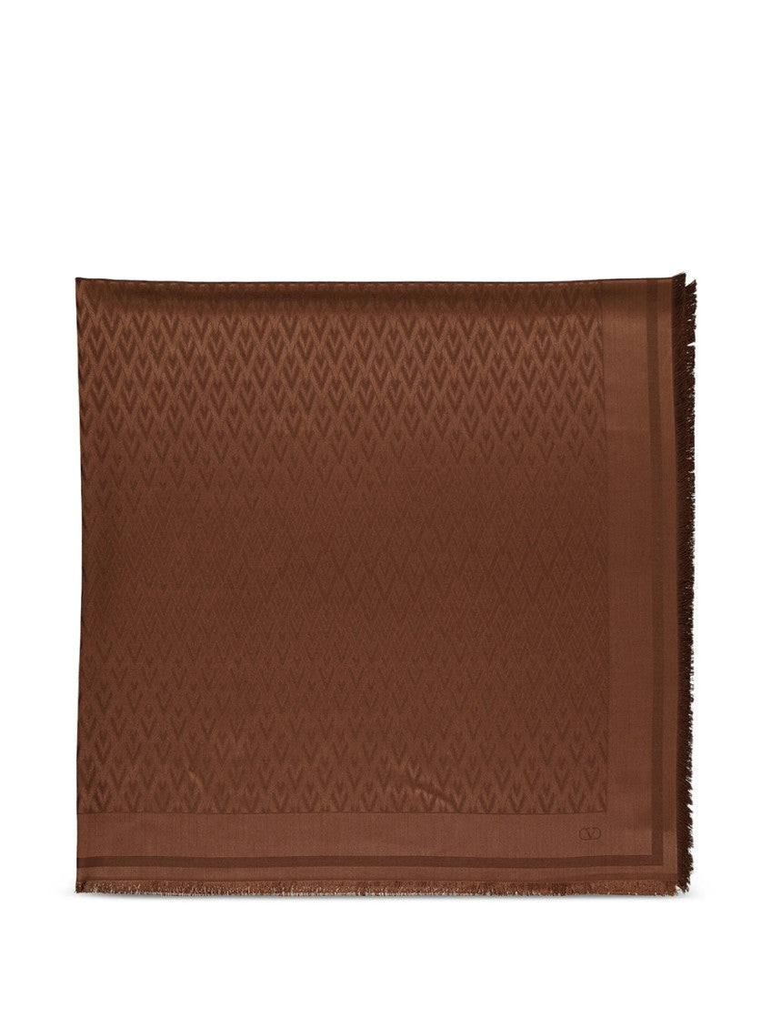 Brown Logo Scarf 1