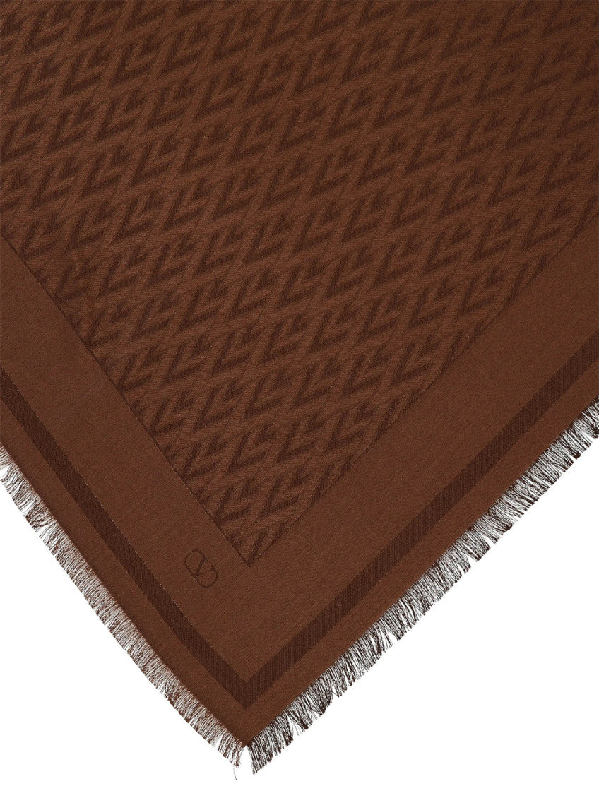 Brown Logo Scarf 2