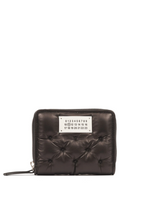 Black Numbers-motif Padded Wallet 1