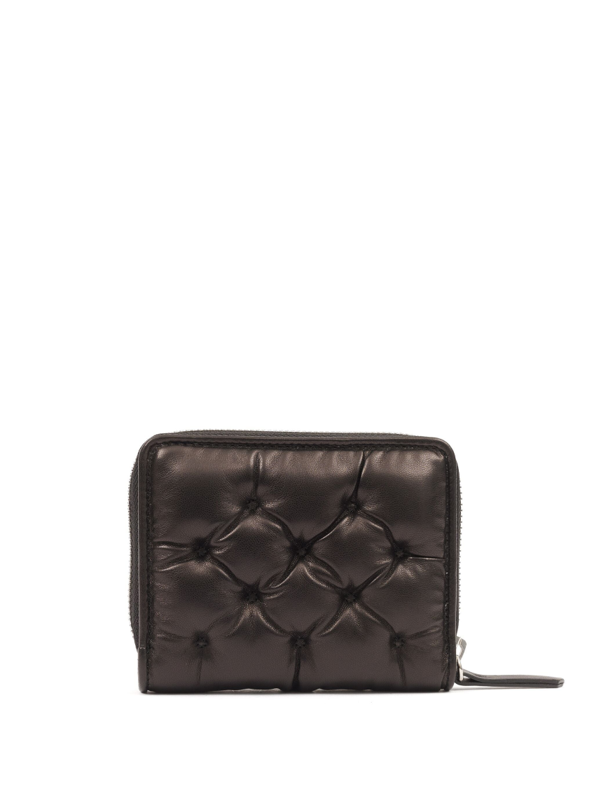 Black Numbers-motif Padded Wallet 2
