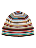 Multicolor Signature Stripe Beanie Cap 1