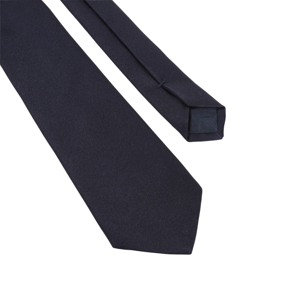 Navy Blue Silk Tie 2