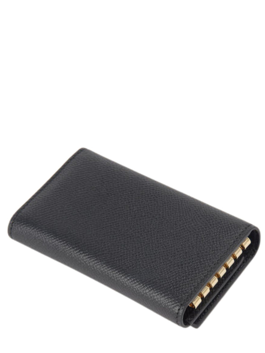 Black Gancini Logo Key Holder 2
