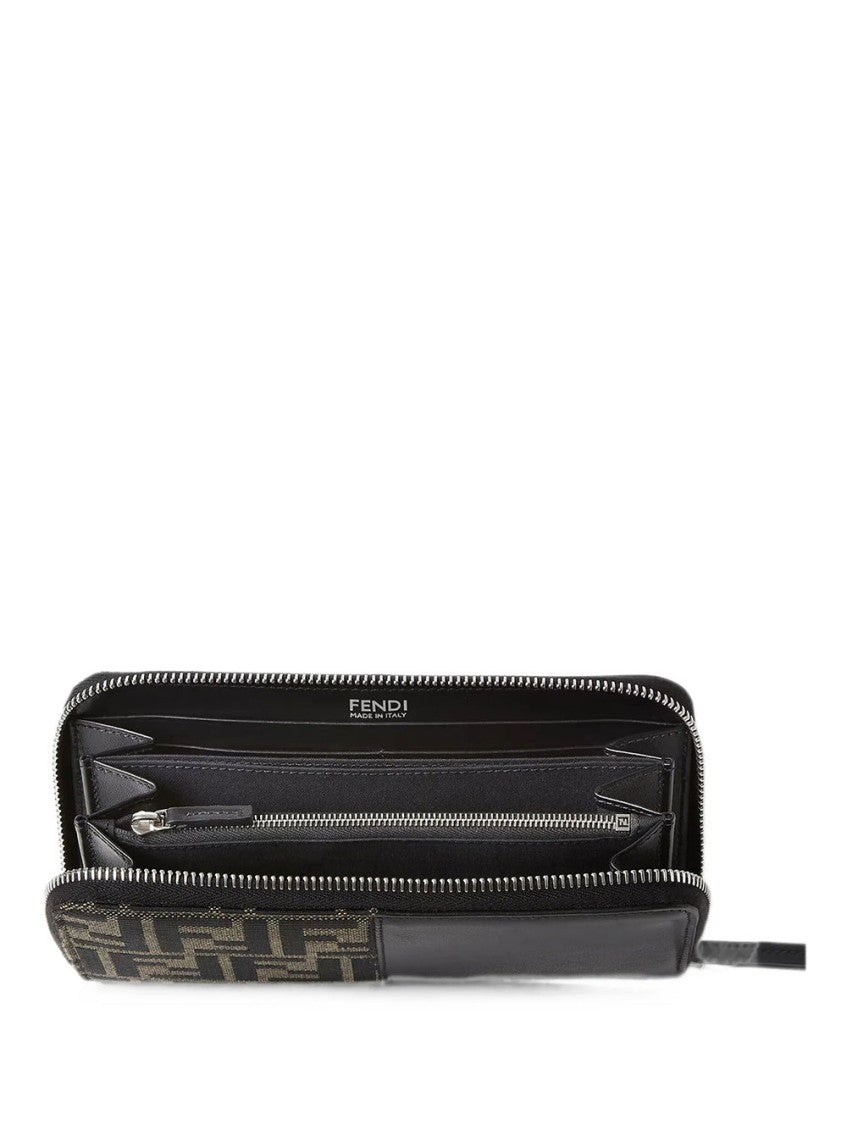 Black FF Logo Zip Wallet 3
