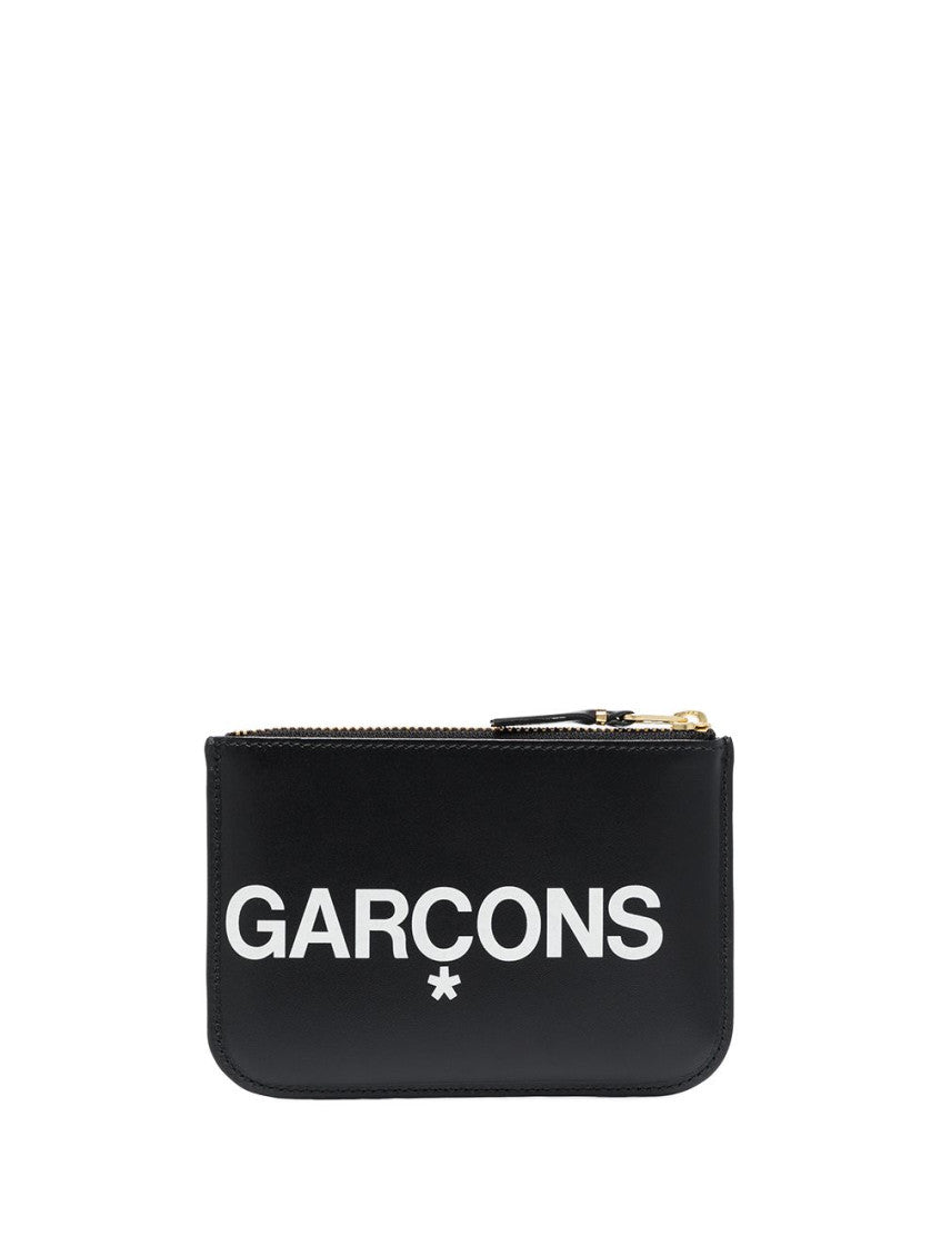 Black  Textured Logo Wallet 2