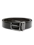 Black Solid Reversible belt 1