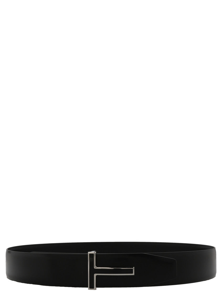 Black ‘T’ buckle belt 1