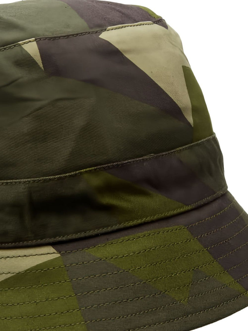 Green Camo Print Bucket Hat 2