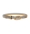 Beige Snake Pattern Belt 1