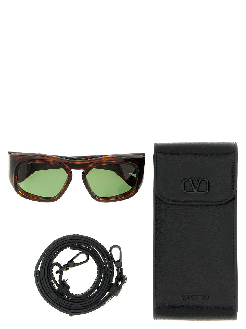 Brown Geometric Sunglasses 2