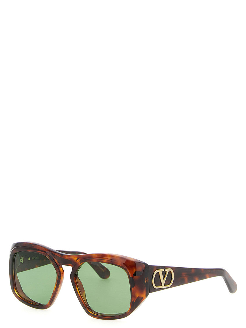 Brown Geometric Sunglasses 3