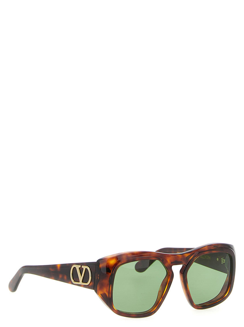 Brown Geometric Sunglasses 4