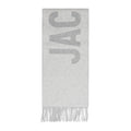 Grey Wool Logoed Scarf 1