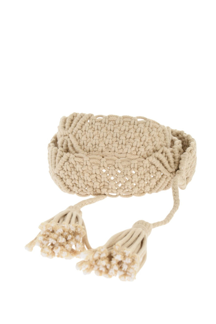 Beige Woven Belt 2