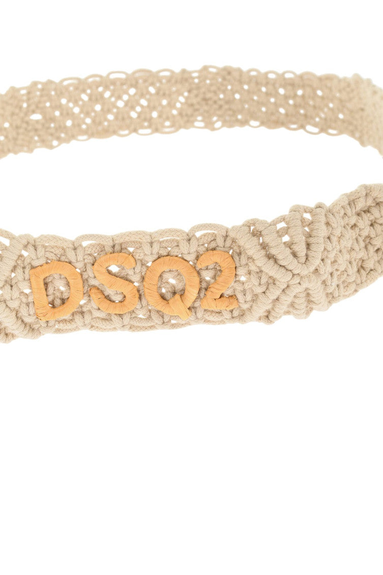 Beige Woven Belt 3