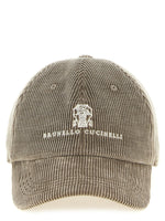 Beige None Logo Baseball Hat 1