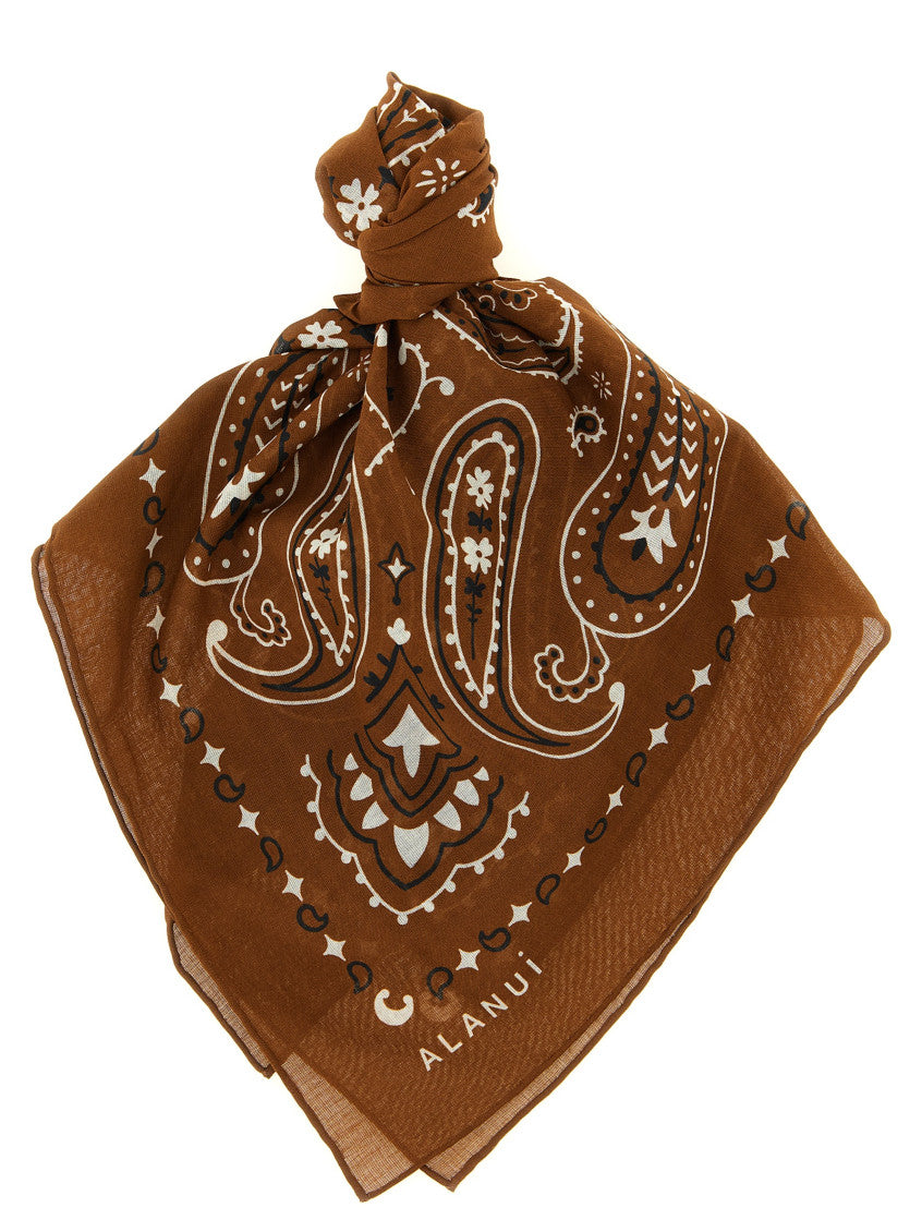 Brown Bandana Paisley Scarf 1