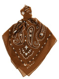 Brown Bandana Paisley Scarf 1