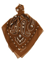 Brown Bandana Paisley Scarf 1