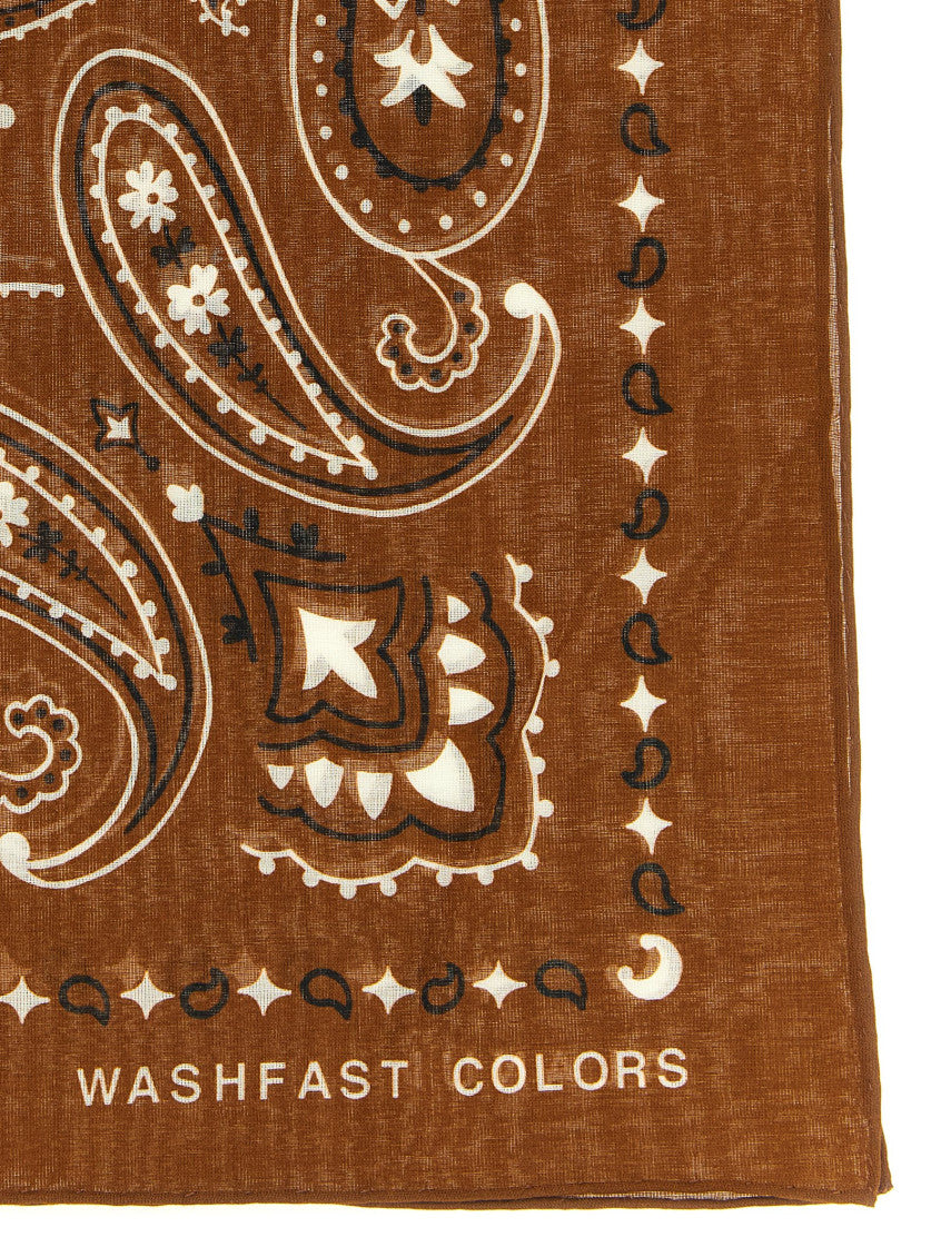 Brown Bandana Paisley Scarf 2