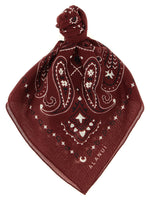Maroon Bandana Paisley Scarf 1