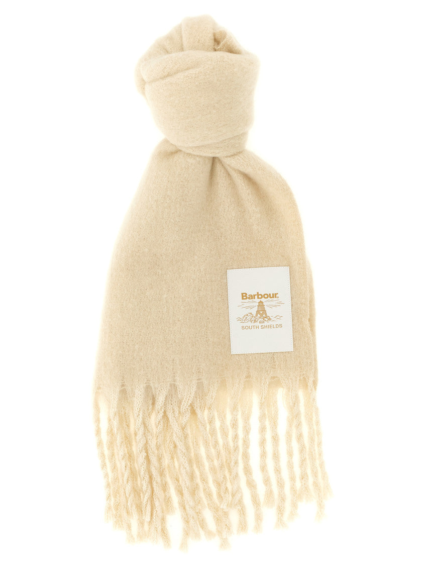 White Ellison Solid Scarf 1