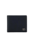Navy Blue Textured Wallet 1