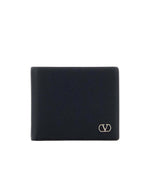 Navy Blue Textured Wallet 1