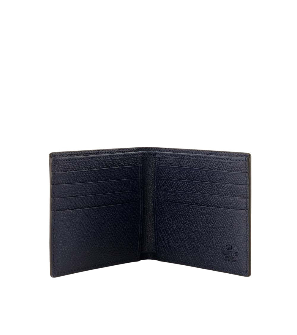 Navy Blue Textured Wallet 3