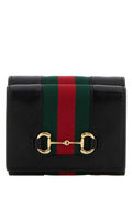 Black Signature Stripe Wallet 1