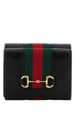 Black Signature Stripe Wallet 1