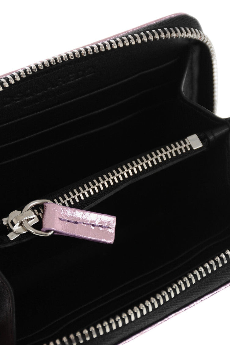Pink eyelet studded wallet 3