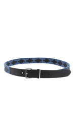 Black Blue Textured Belt 1
