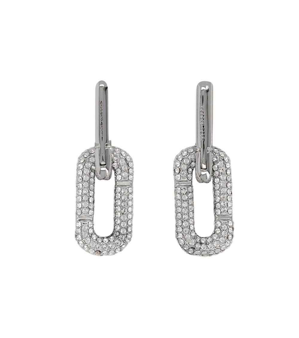 Silver Embellished Drop Earrings 1