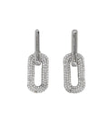Silver Embellished Drop Earrings 1