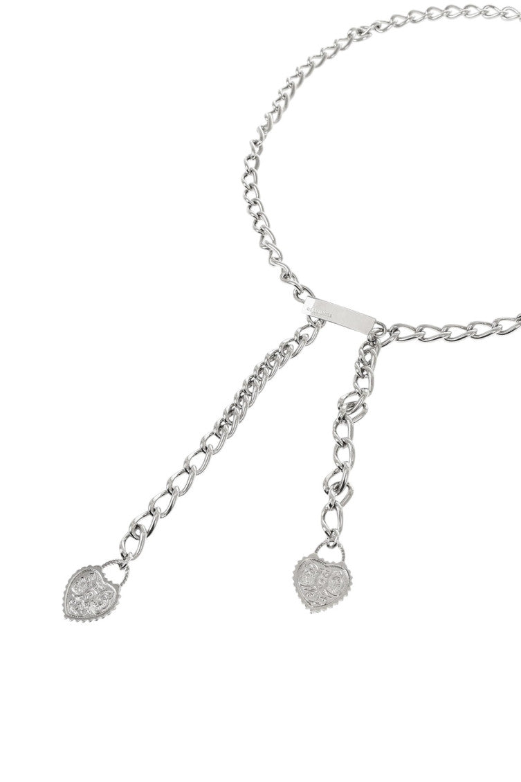 Silver Heart Chain Belt 2