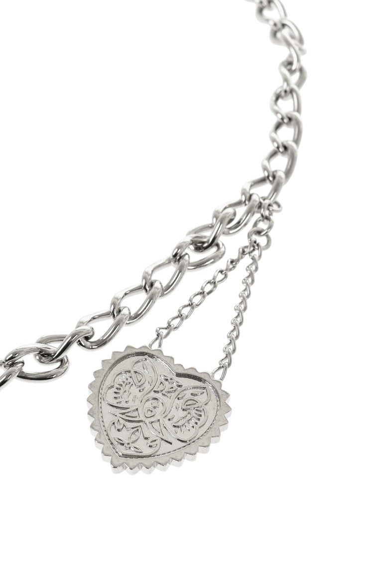 Silver Heart Chain Belt 3