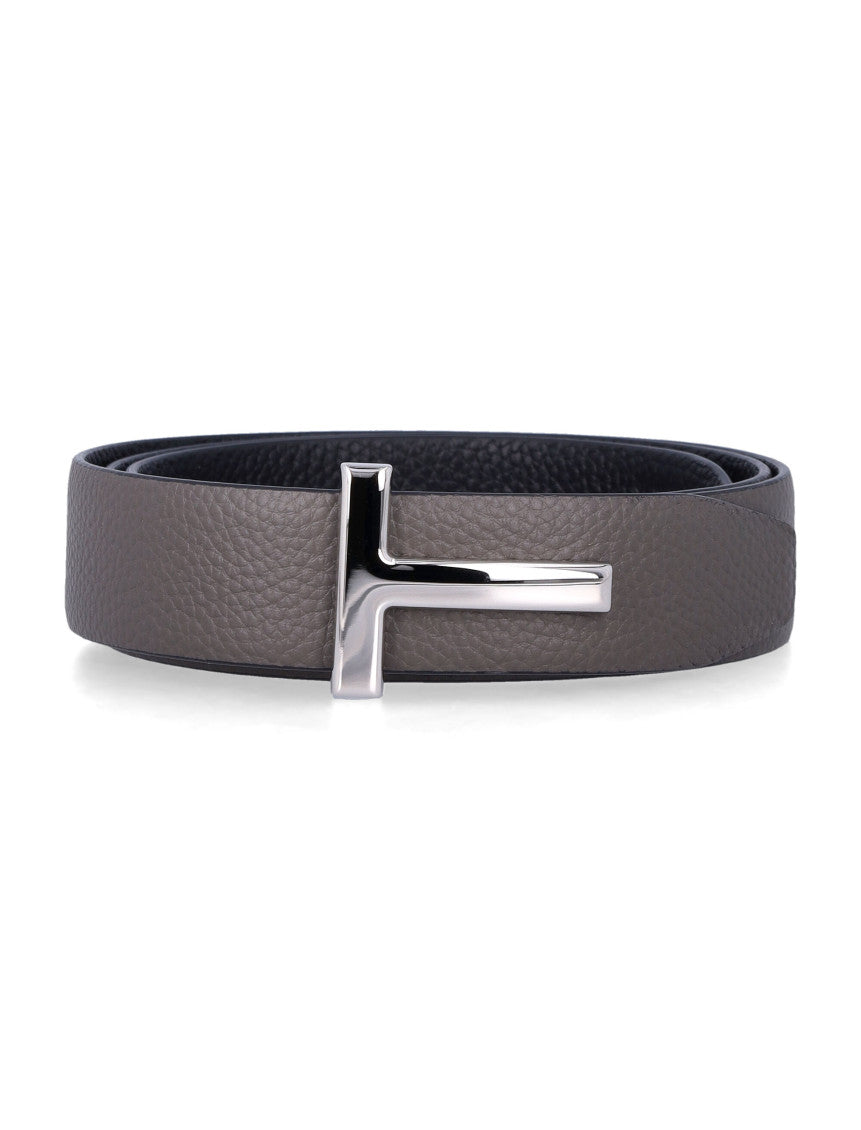 Grey Textured Reversible Belt 1